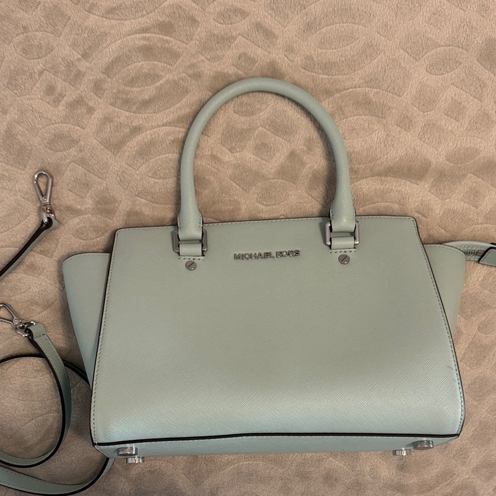 Michael Kors Pastel blue Satchel
